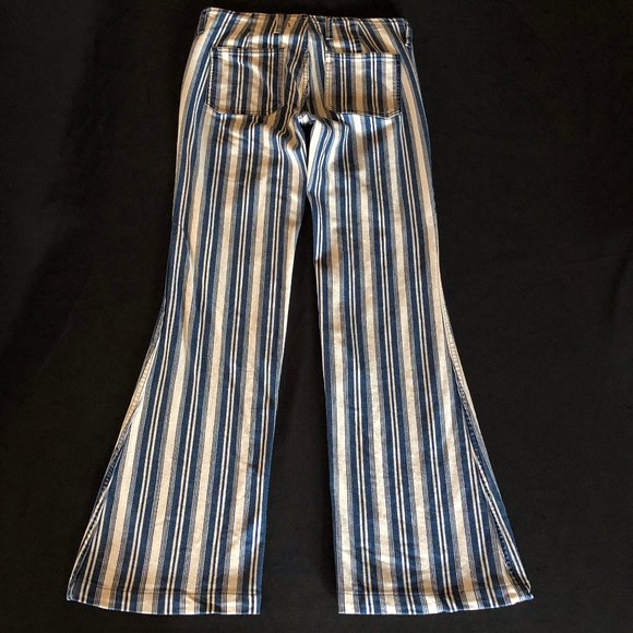 Free People Jolene Hip Hugger Striped Flare Sz 29 - Picture 7 of 16